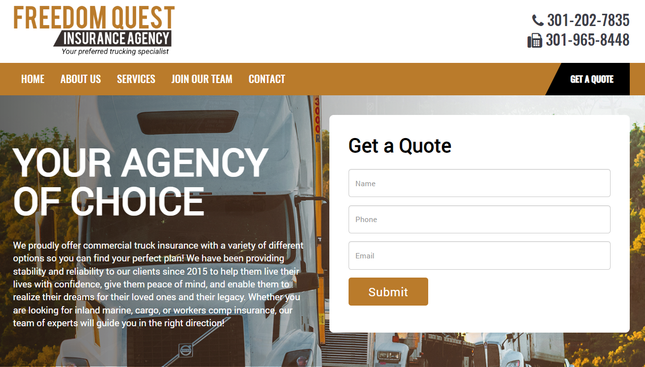 freedom quest insurance agency marketing campaign case study image